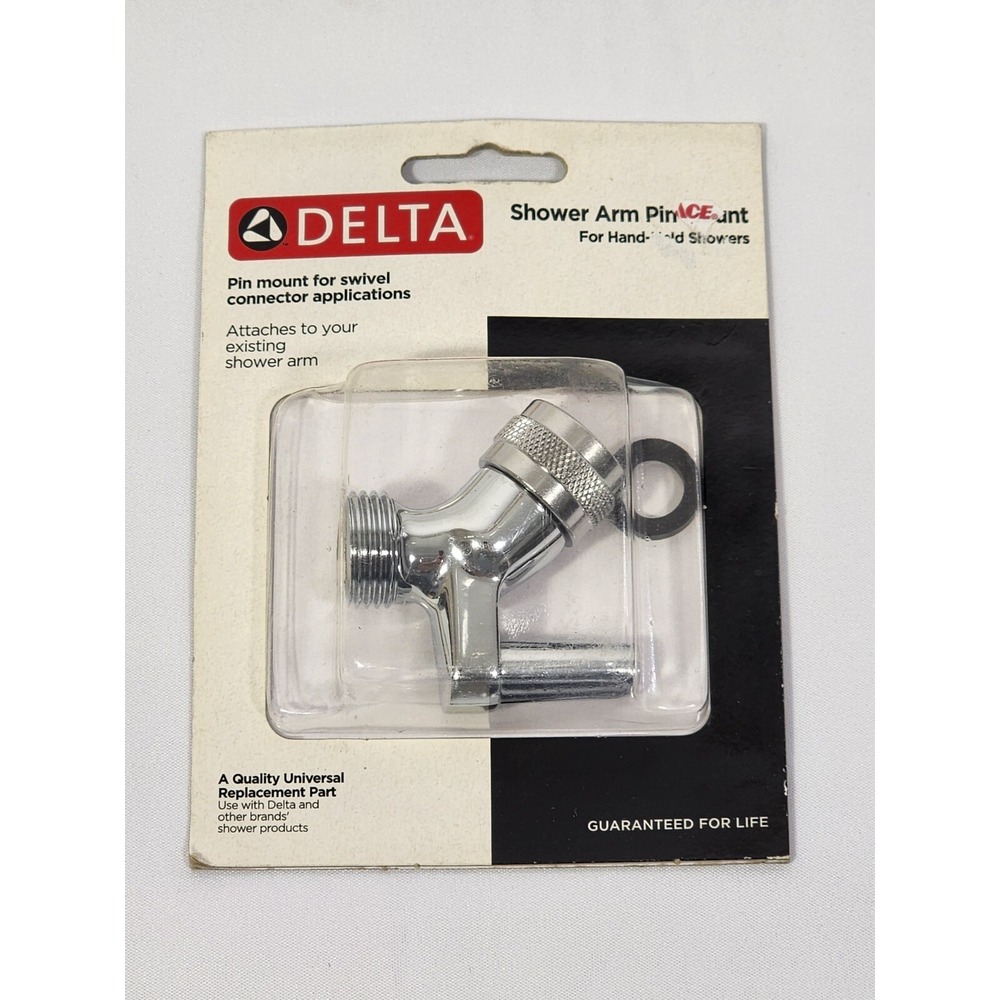 DELTA Chrome Shower Arm Pin Mount No. 75015 for Hand-held‎ Showers NEW
